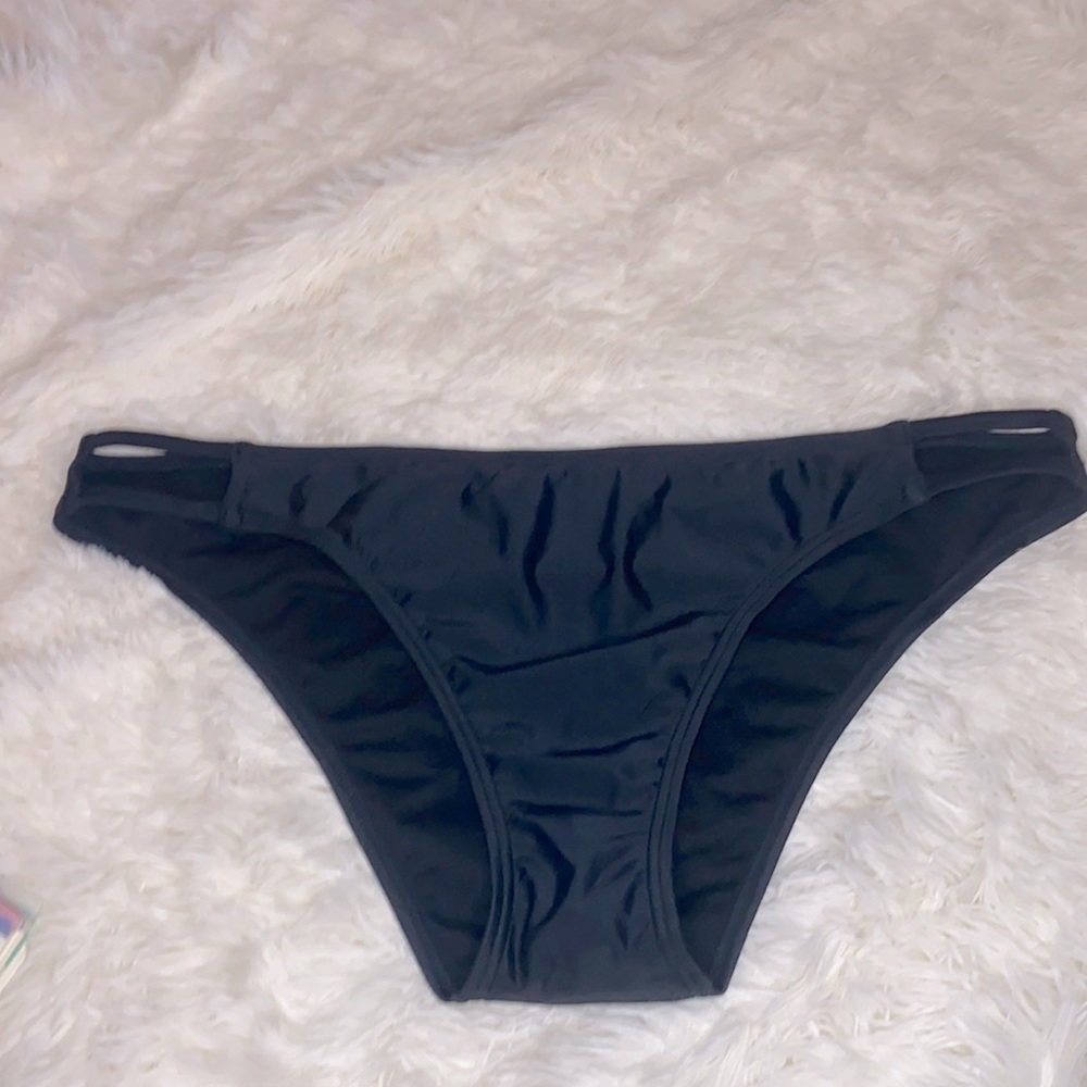 Xhilaration Black Bikini Swim Bottoms Size X-Large